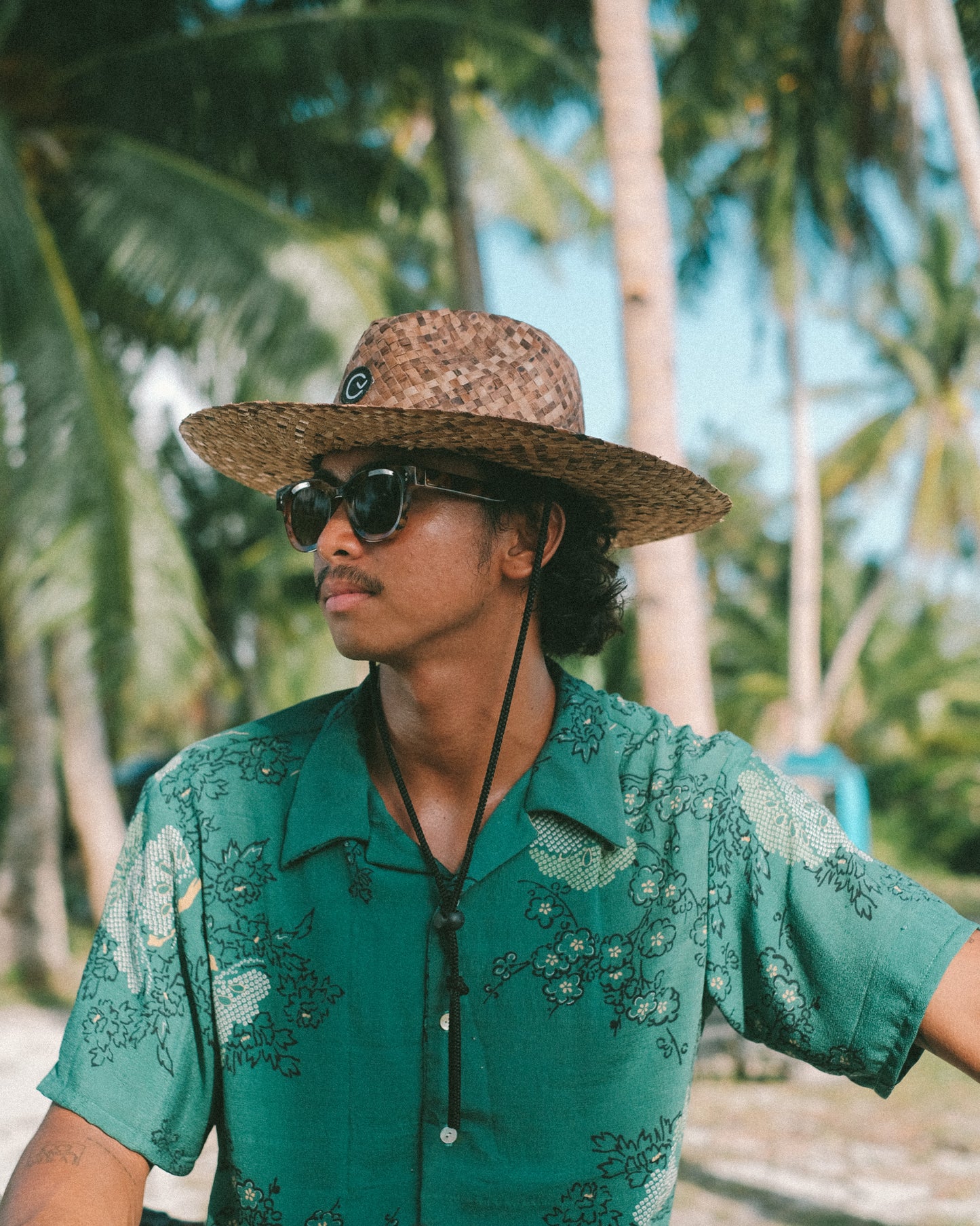 Summer Green Resort Shirt(Size.Medium)