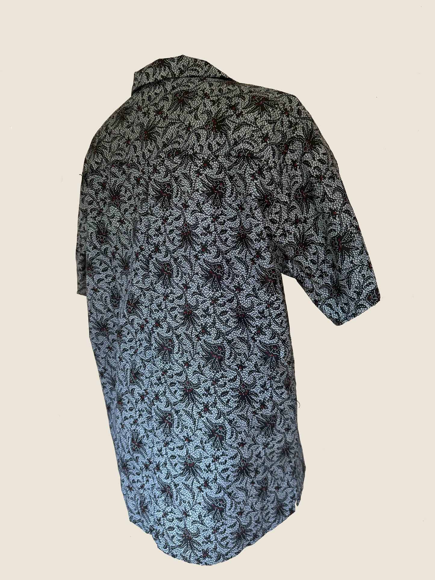 Batik Printed Resort Shirt(Size.Medium)