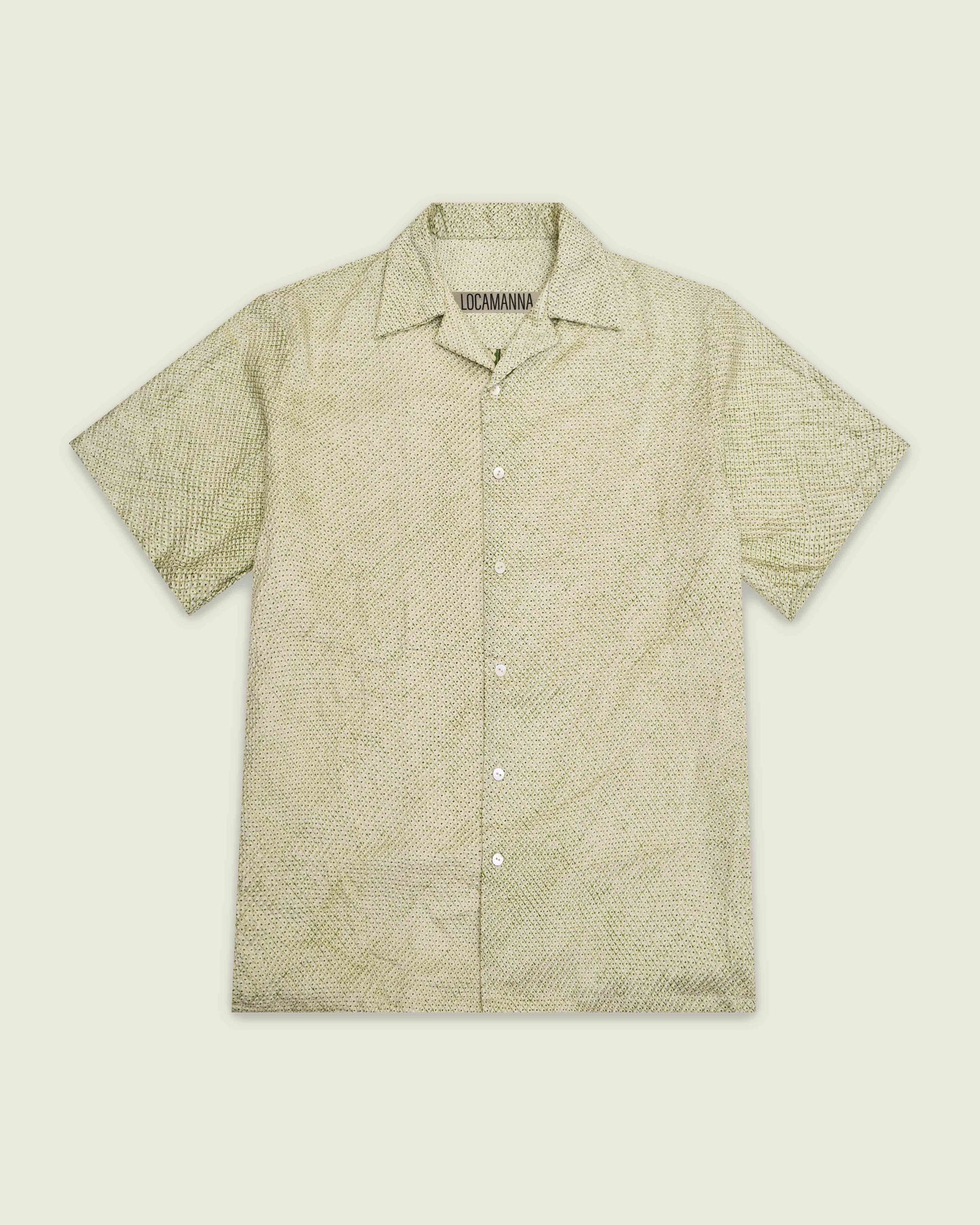 Mint Shibori Resort Shirt(Size.Large)
