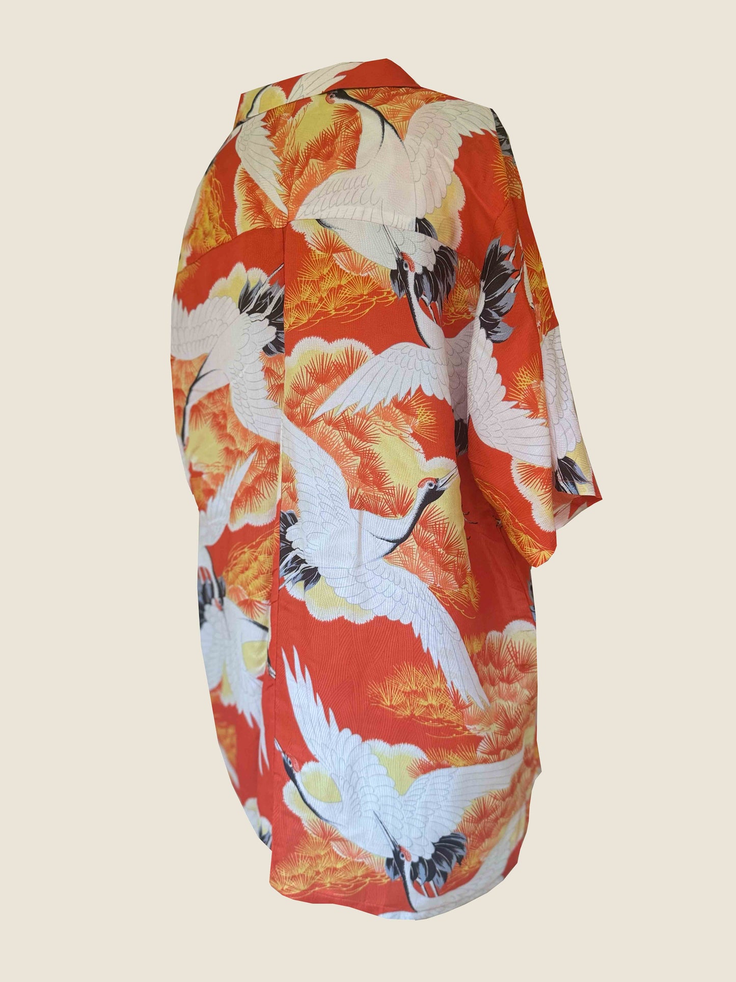 Crane japonism Resort Shirt(Size.Medium)