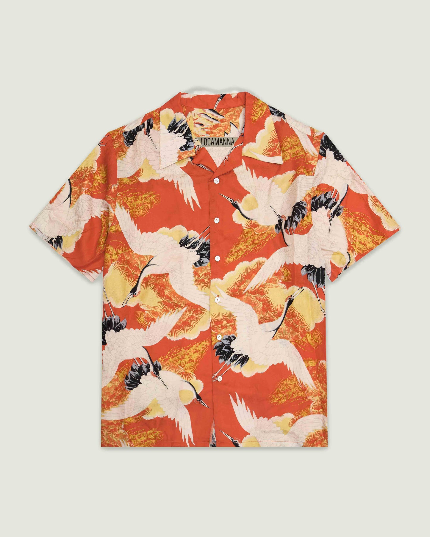 Crane japonism Resort Shirt(Size.Medium)