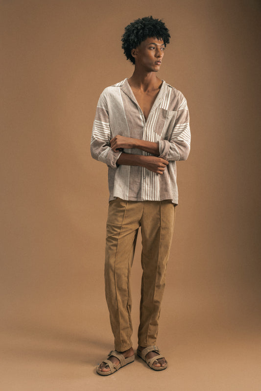 Island Stripe Linen Shirt