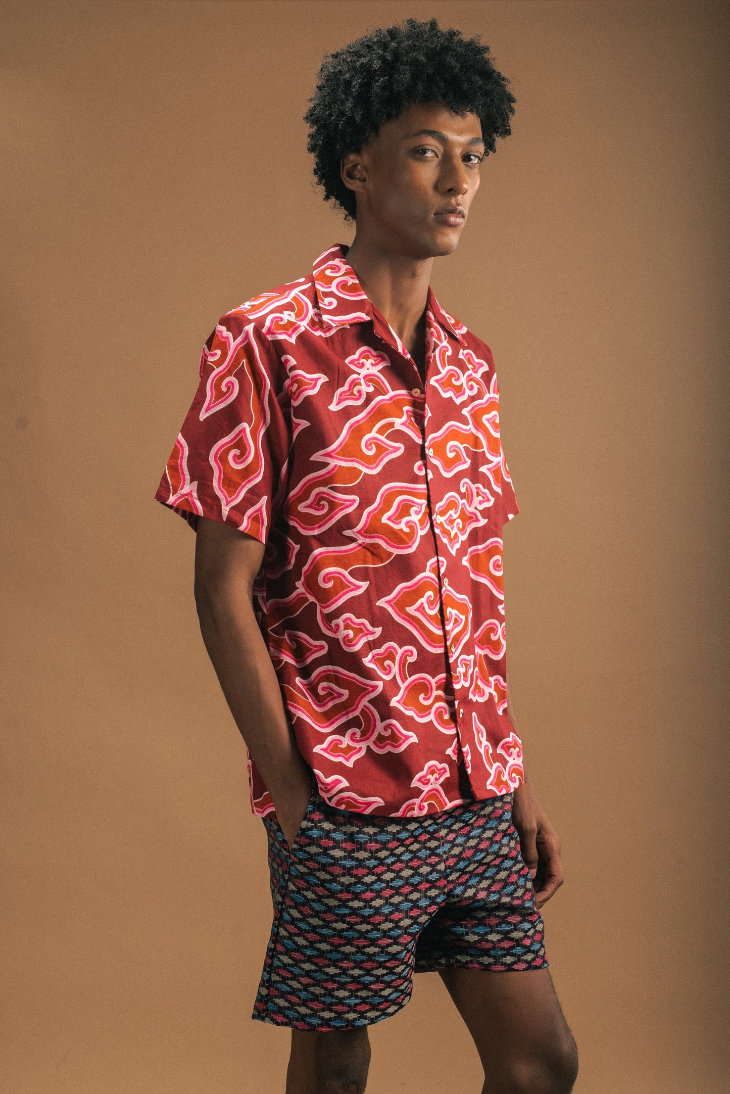 Red Awan Flow Shirt