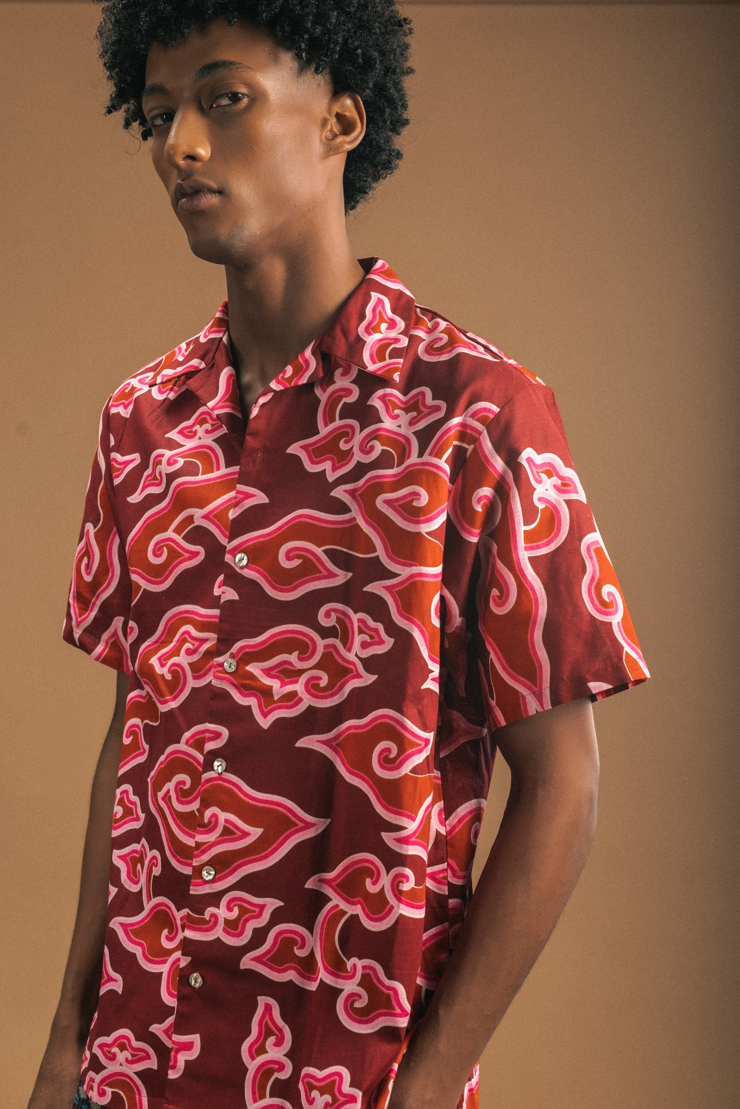 Red Awan Flow Shirt